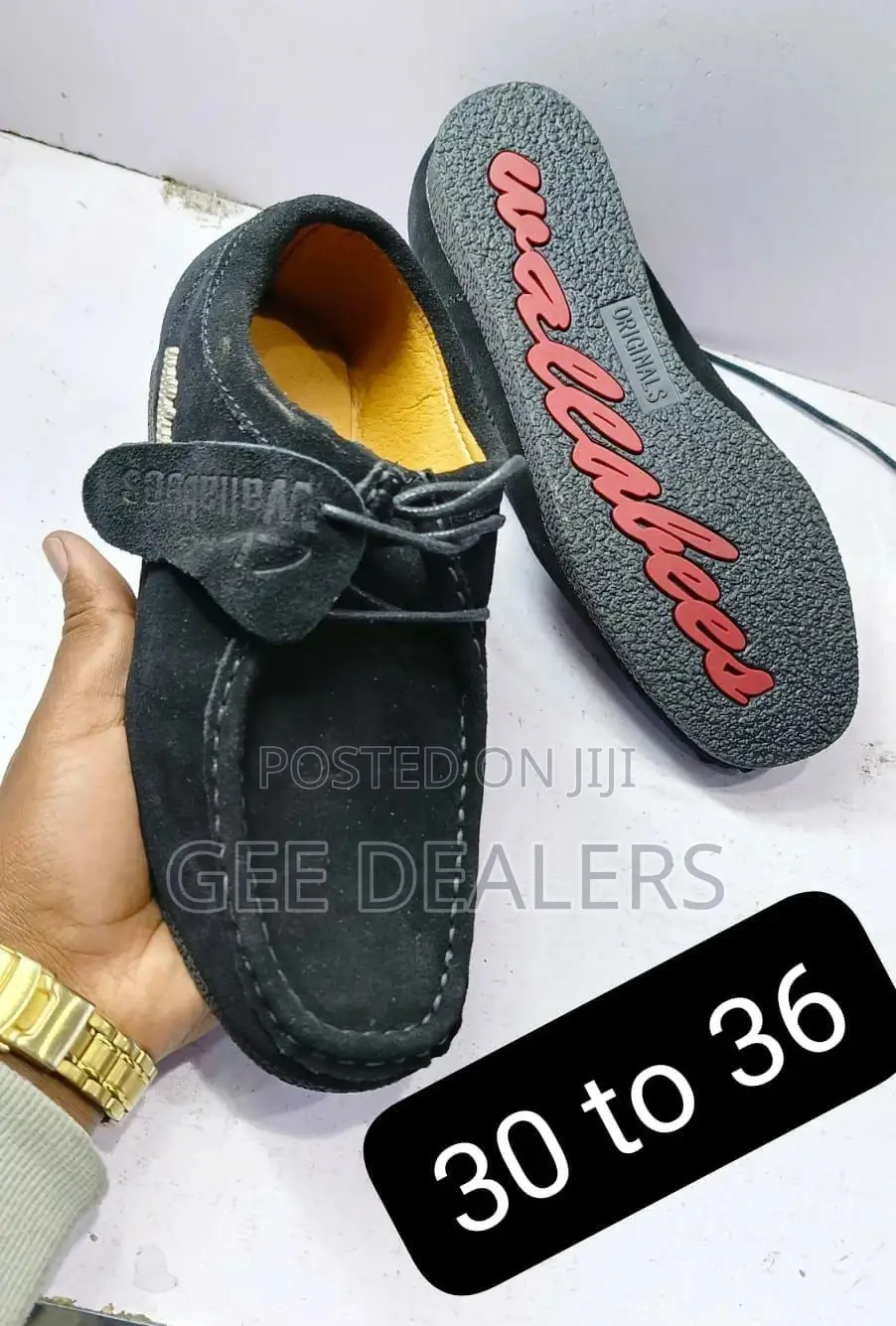 Kids Leather Suede Wallabees Shoes (30-36)