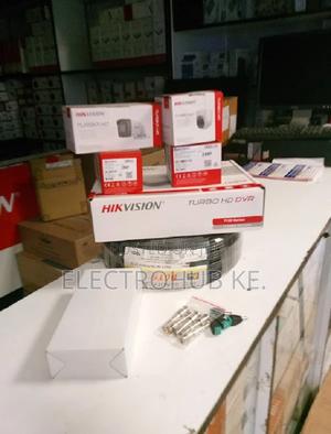 >4 Cameras CCTV Hikvision 4-Channel CCTV Complete Package> - thumbnail 2