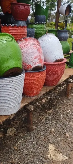 Colourful Flower Pots in Paint