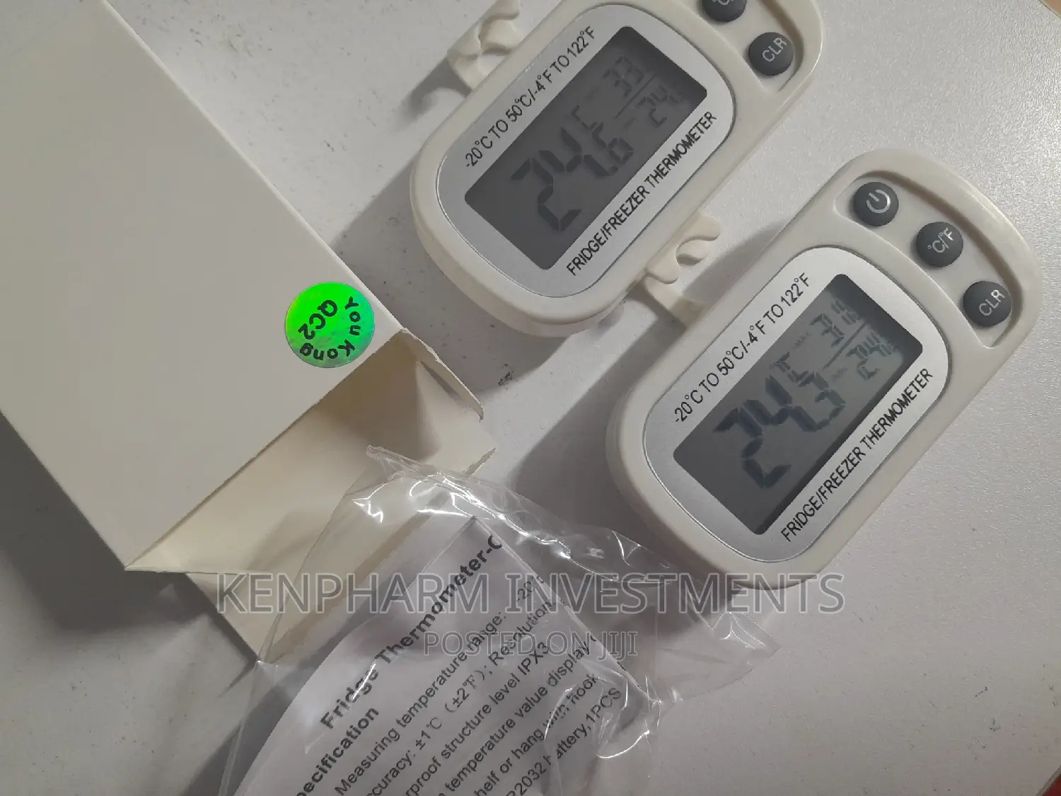 Digital Fridge Thermometer With Hook