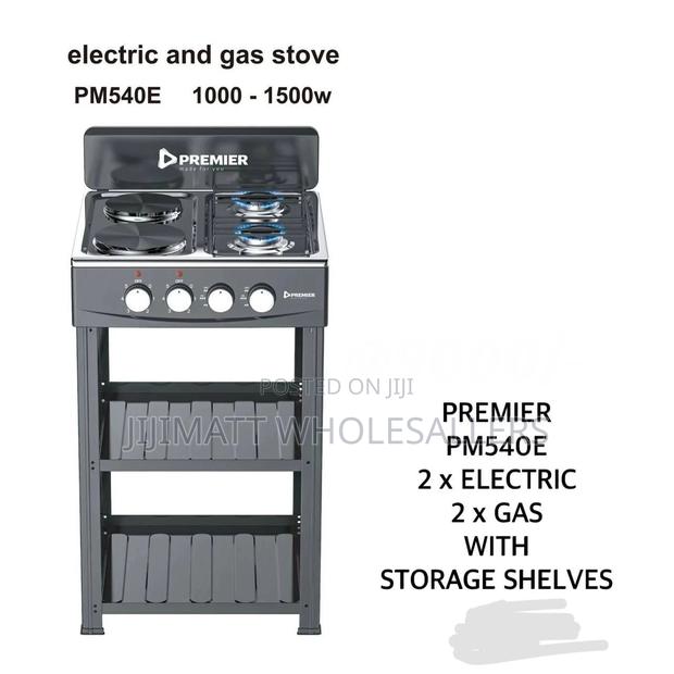 3 Plus 1 Premier Standing Cooker With Storage Shelves