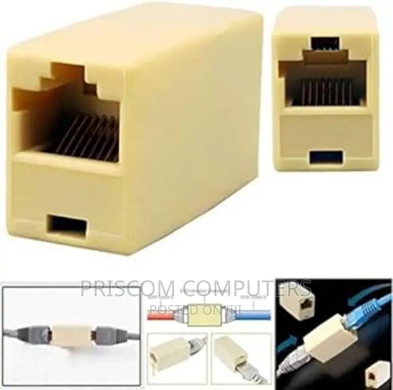 Ethernet Lan Cable Connector, RJ45 CAT 5 5E Extender Plug