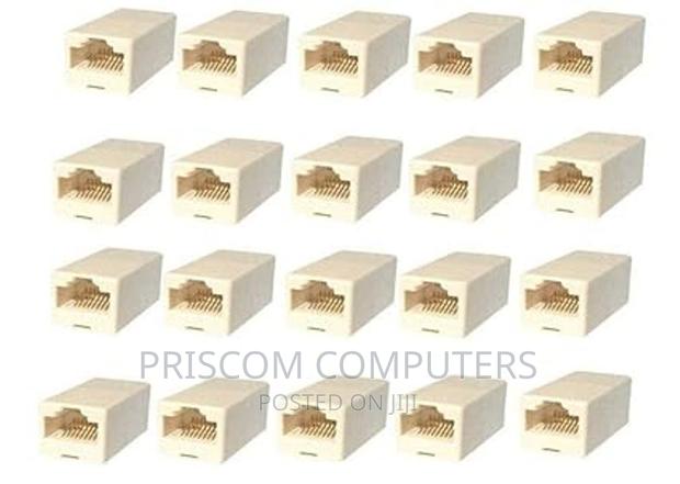 Ethernet Lan Cable Connector, RJ45 CAT 5 5E Extender Plug - thumbnail 2