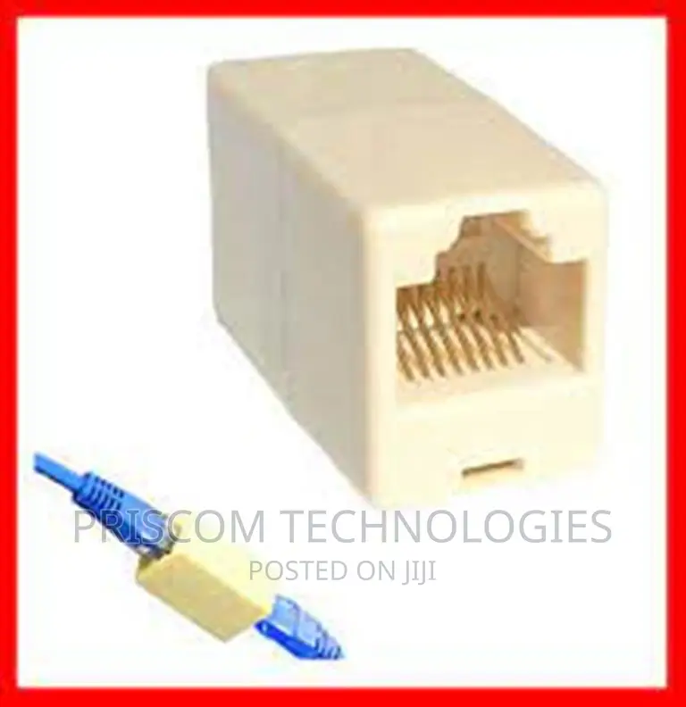 RJ45 Connector Ethernet Cable Joiner Coupler Straight