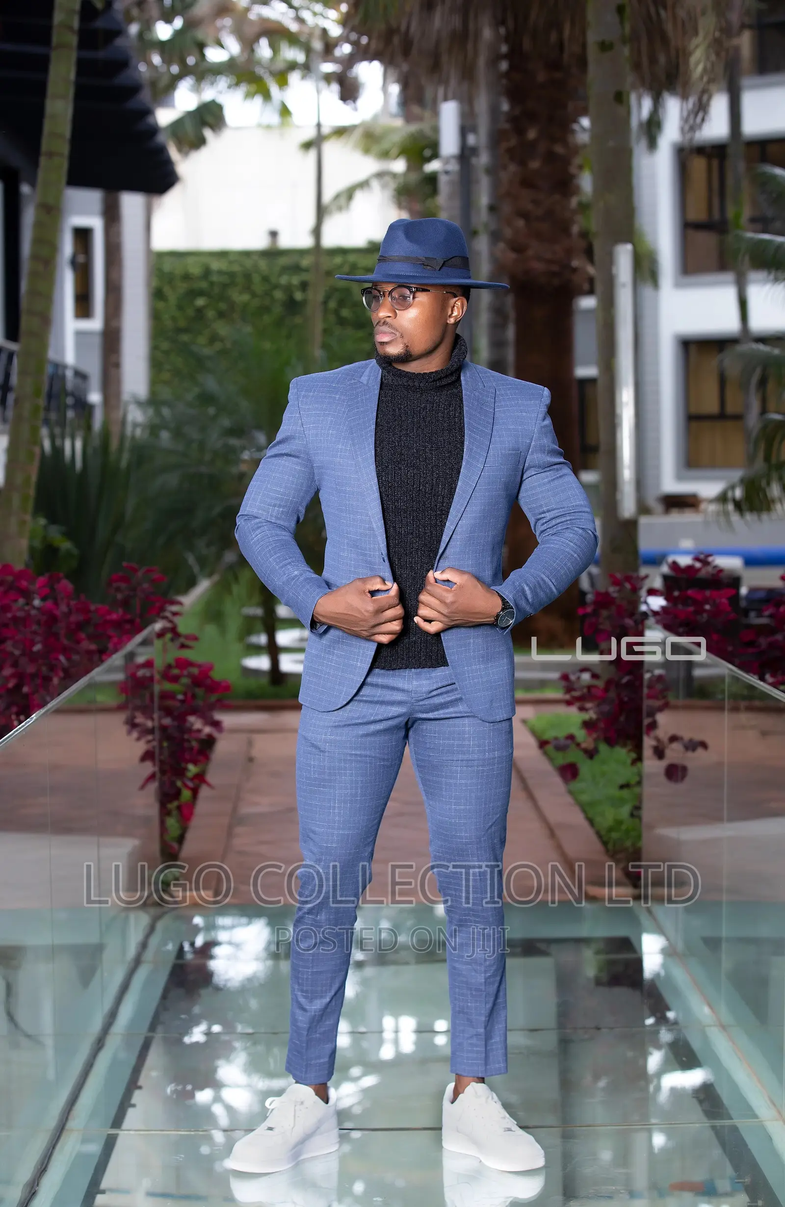Men’S Suits.Custom Made Blue Slim Fit Suits