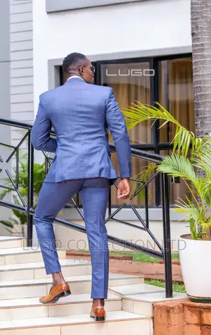 Suits.Checked Blue Suit