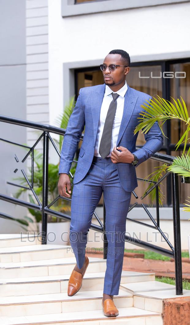 Suits.Checked Blue Suit - thumbnail 3