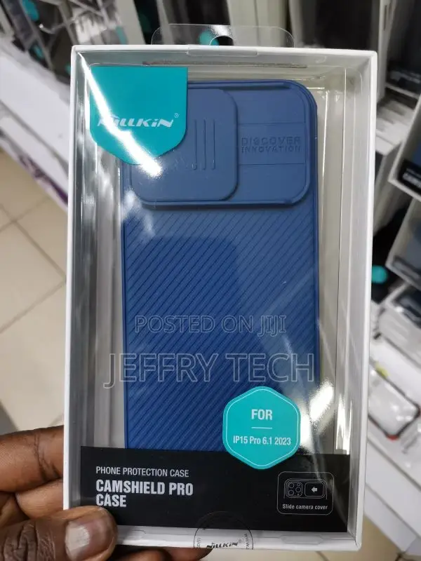 iPhone 15 Plus NILLKIN Camshield Pro PC Phone Case - Blue