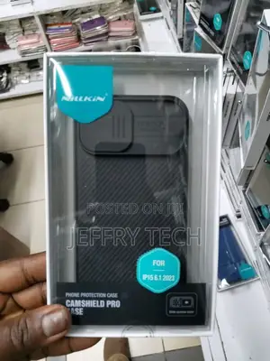 iPhone 15 NILLKIN Camshield Pro PC Phone Case - Black