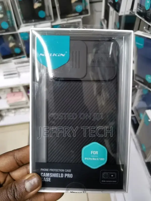 iPhone 15 Pro Max NILLKIN Camshield Pro PC Phone Case -Black