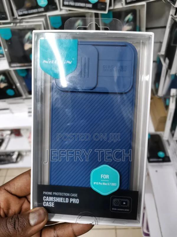 iPhone 15 Pro Max NILLKIN Camshield Pro PC Phone Case - Blue - main view