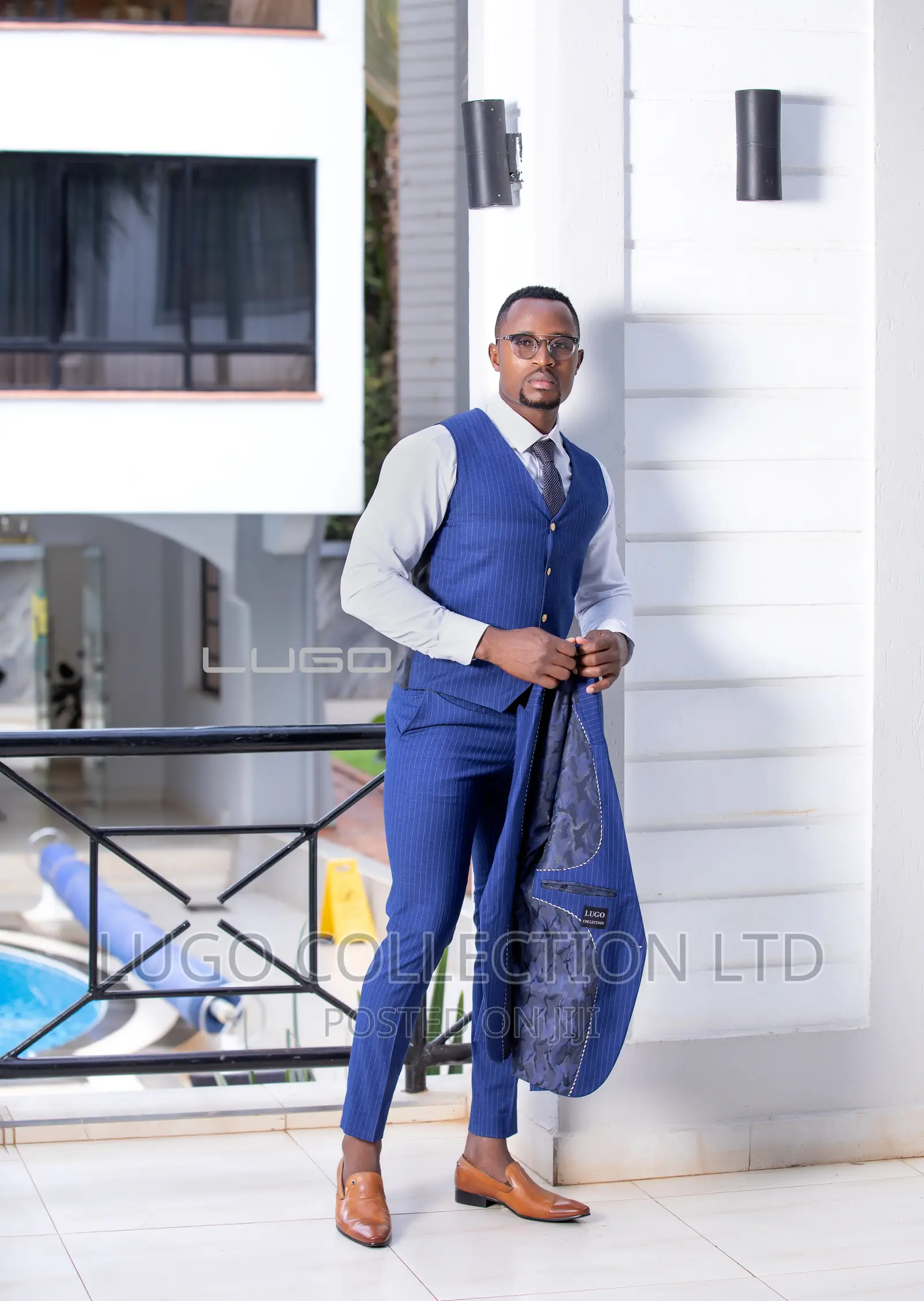 3pc Mens Suits.Pinstripe Three-piece Suit