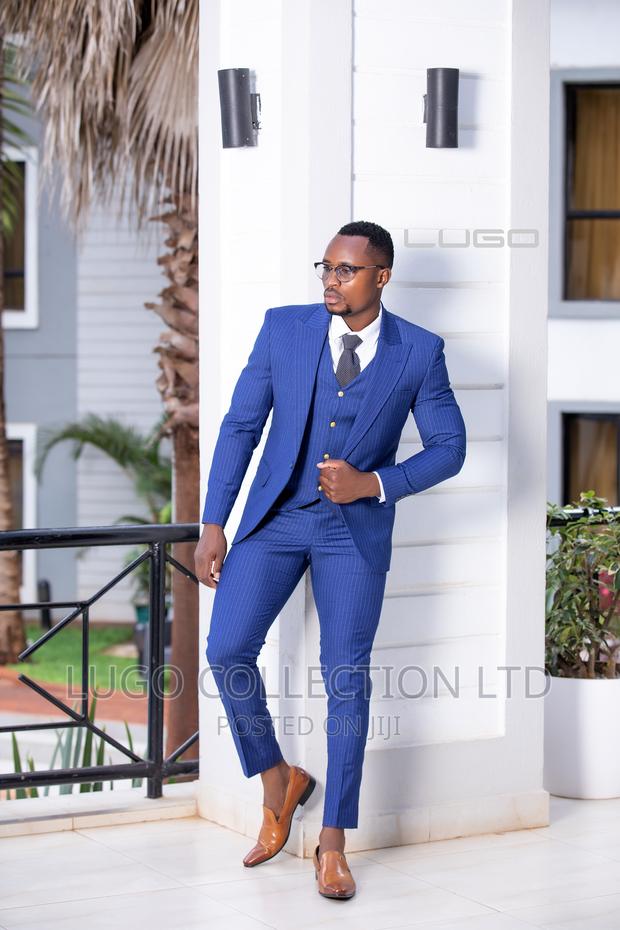3pc Mens Suits.Pinstripe Three-piece Suit - thumbnail 2