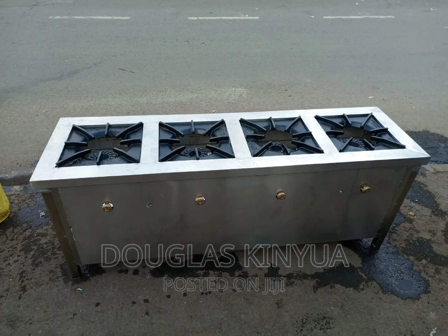 Modern Commercial Gas Cooker Stainless Steel.