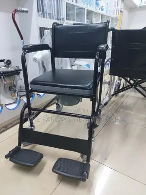 Commode Seat With Footrests.