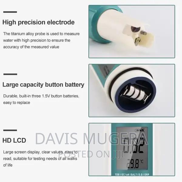 Digital 7 in 1 PH TDS EC Salinity S.G ORP Temperature Water - thumbnail 4