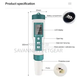 Digital 7 in 1 PH TDS EC Salinity S.G ORP Temperature Water