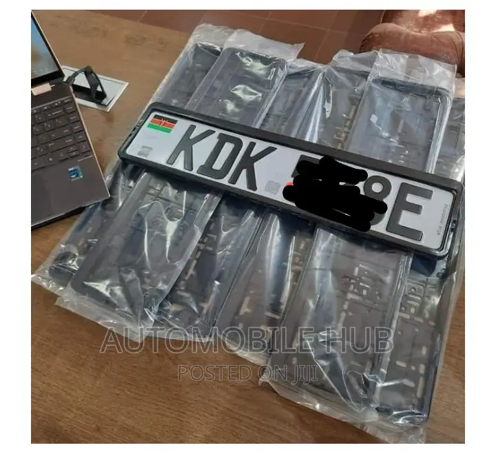2 PCS Oblong/Rectangle Ntsa New Number Plate Holder