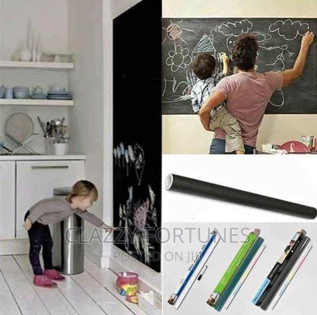 45x200cm Chalkboard Stickers Black