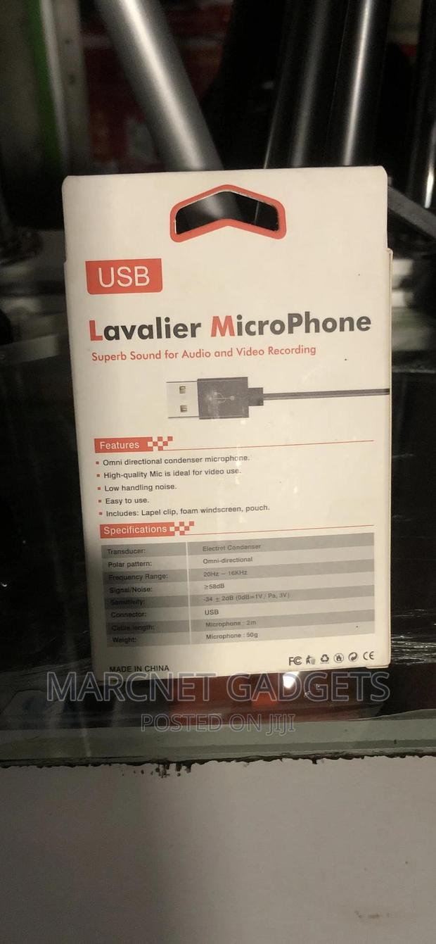 USB Lavelier Lapel Noise Cancel Microphone for Computer Use - thumbnail 2