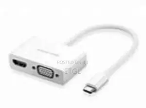 ,Mm123 Ugreen USB Usb-C to HDMI + VGA Converter – White