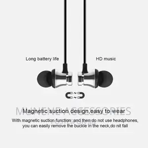 Neckband in-Ear Earphone Mic Wireless Noise Cancel Bluetooth