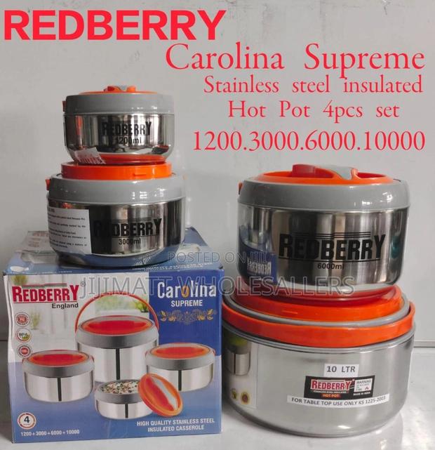 Hot Pot 4 PCS Carolina Insulated Hotpots Available