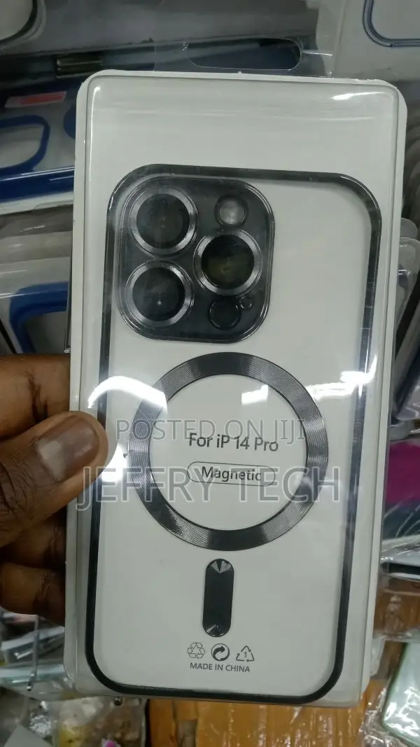 iPhone 14 Pro Metal Upgraded Lock Magsafe Cover With Camera