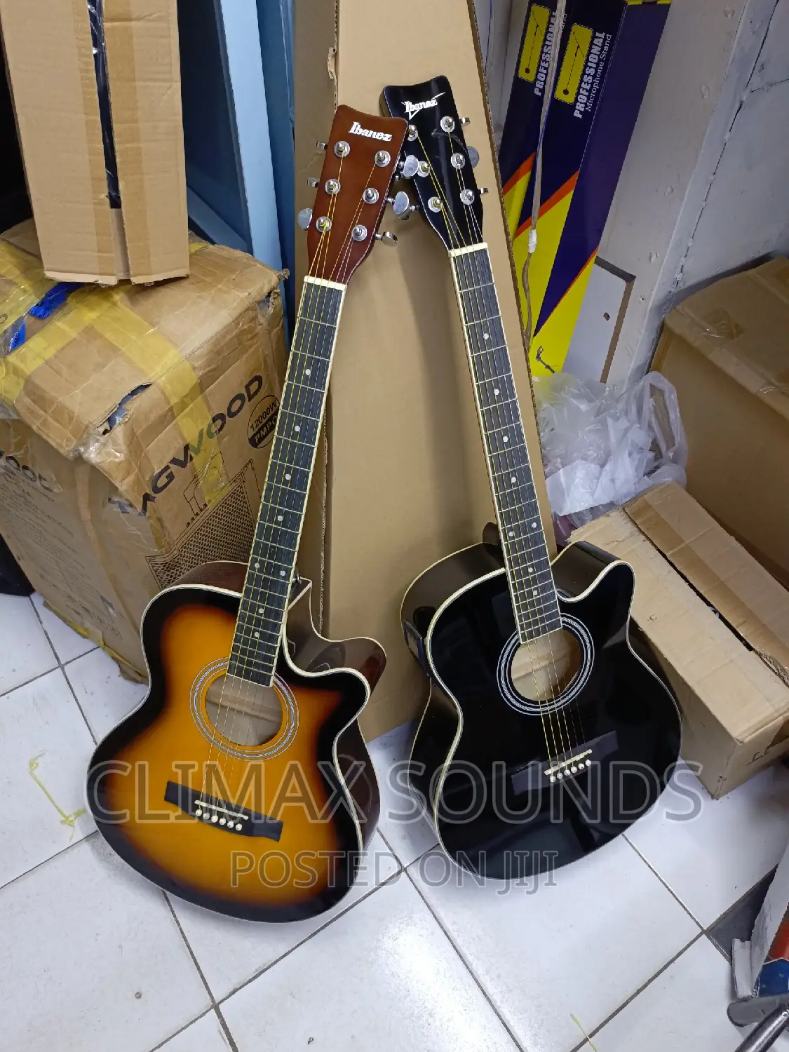 Ibanez Semi Acoustic Guitar Sunburst, Black