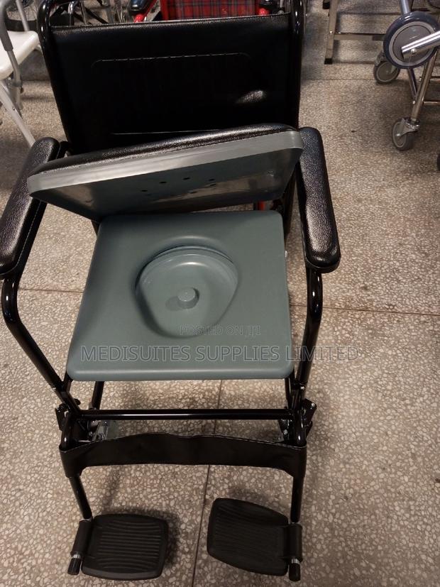 Commode Seat With Adjustable Arms - thumbnail 2