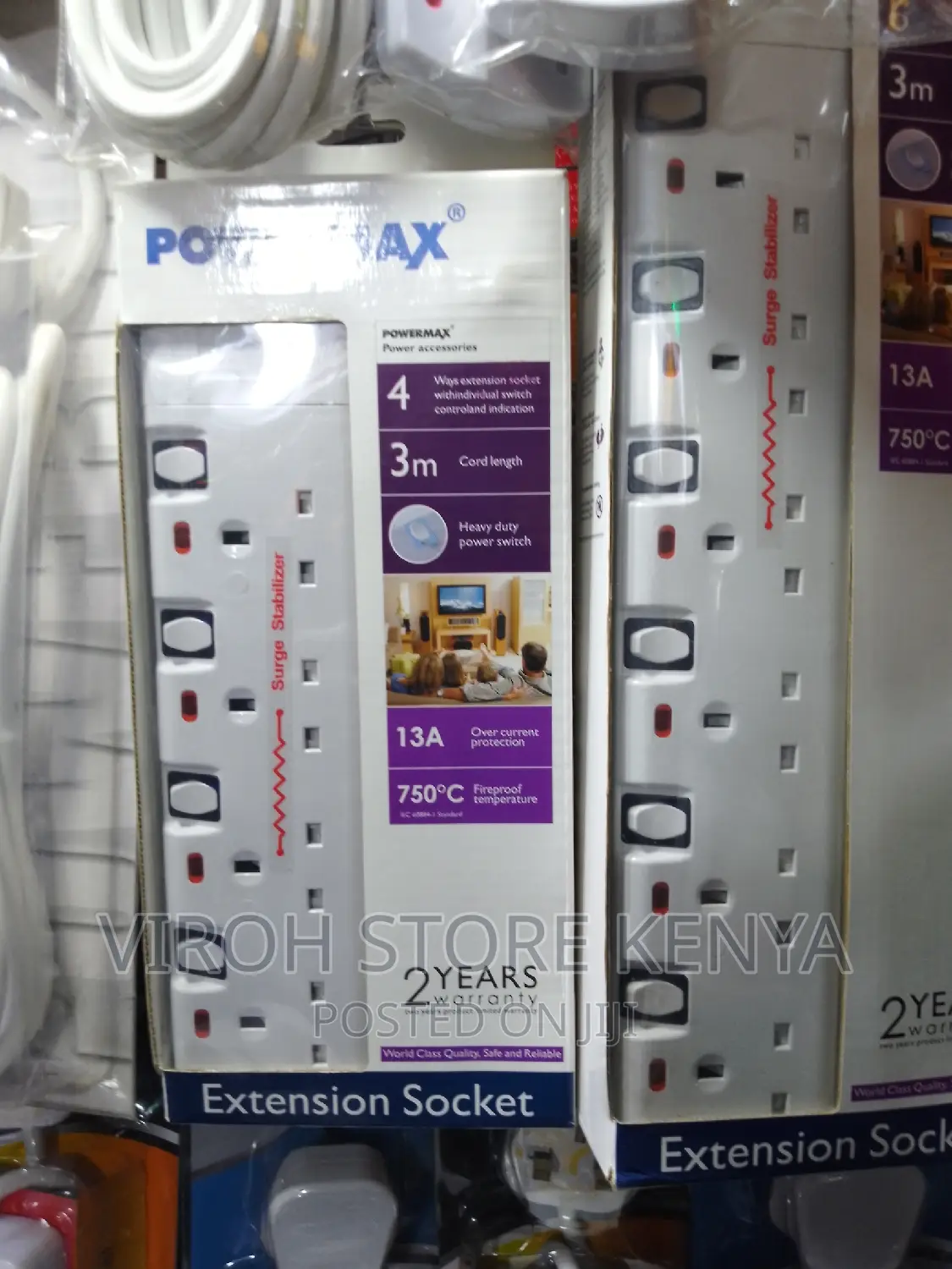 Powermax 5 Way 3m Power Extension Cable