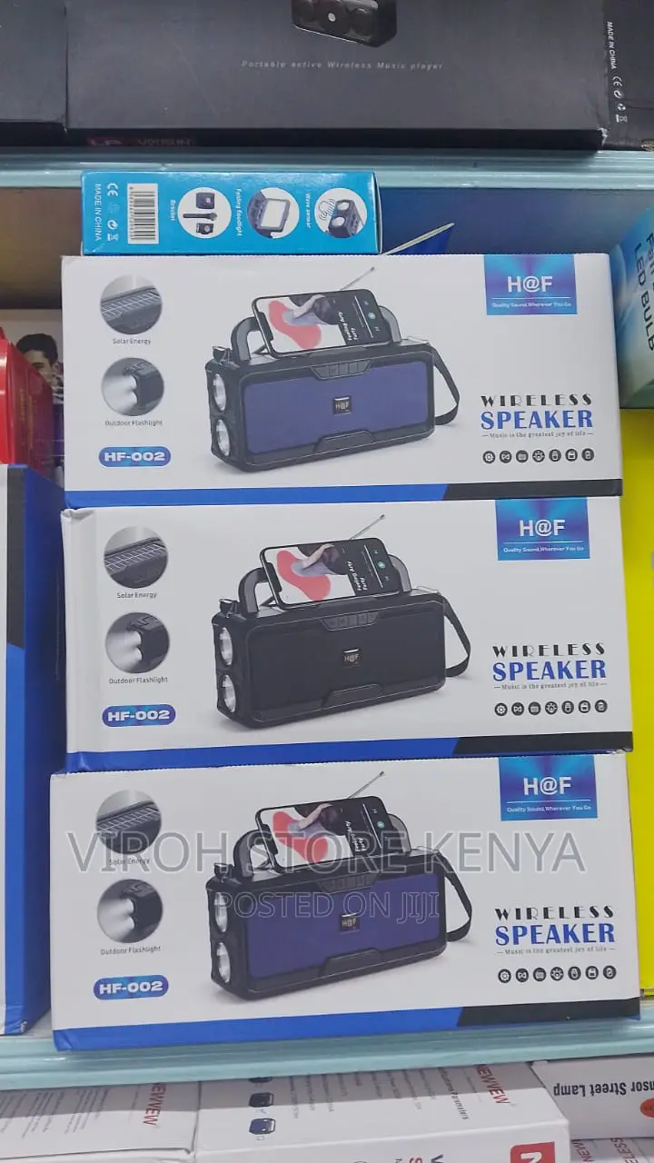 HF-002 Portable Bluetooth Speaker With Radio and Torch