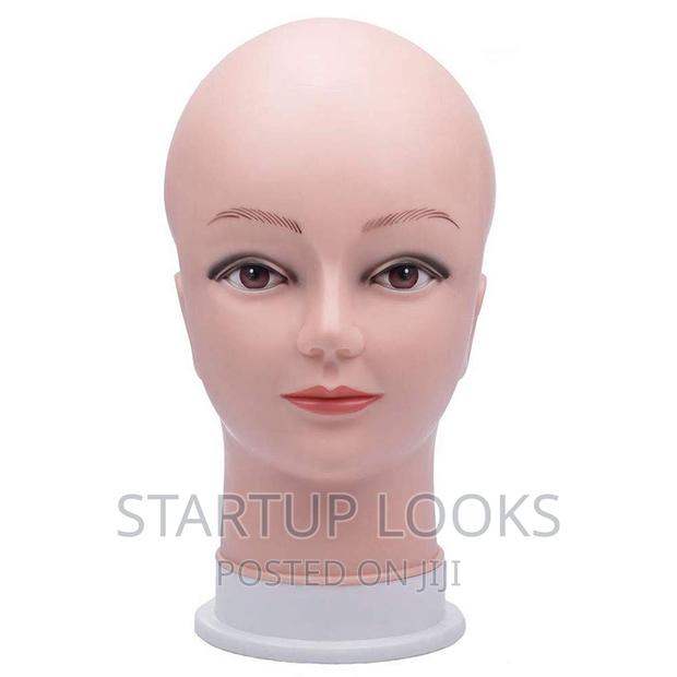 Dummy Mannequin Head Bald Rubber