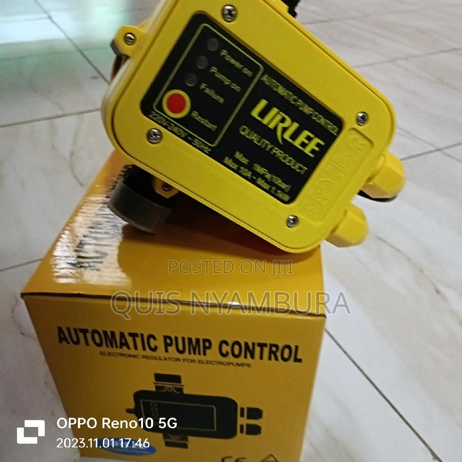 Automatic Pressure Water Controller.