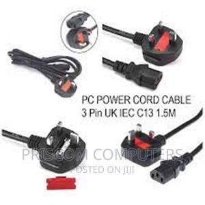 Computer Power Cables UK Power Cord Cable Pc Laptop Computer - thumbnail 2