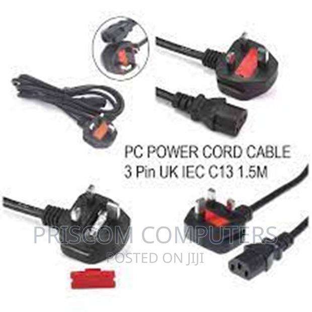 Computer Power Cables UK Power Cord Cable Pc Laptop Computer - main view