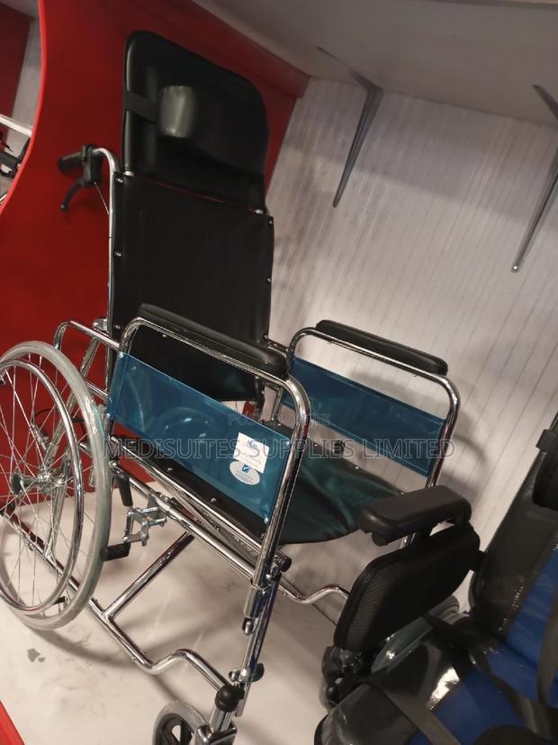 Reclining Wheelchair Without Commode."