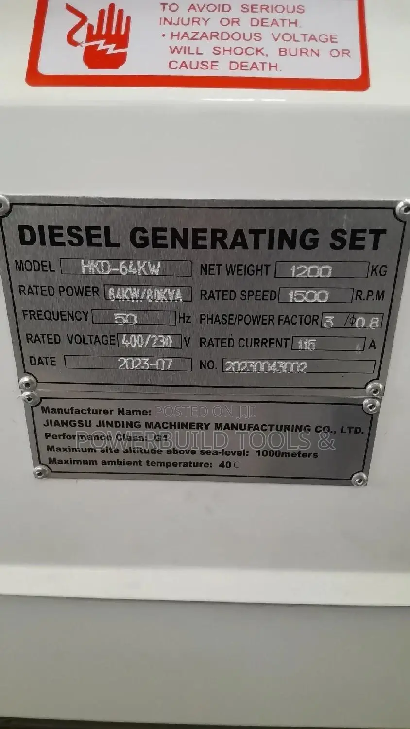 80kva Hisaki Super Silent Generator
