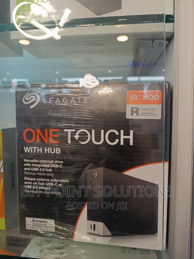 Seagate 18tb One Touch With Hub External Hard Disk ' 18tb - main view