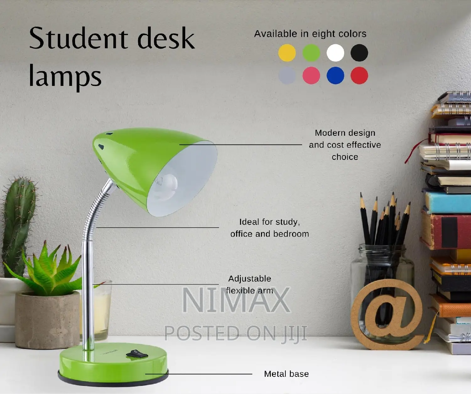 Study Lamp With Flexible Arm