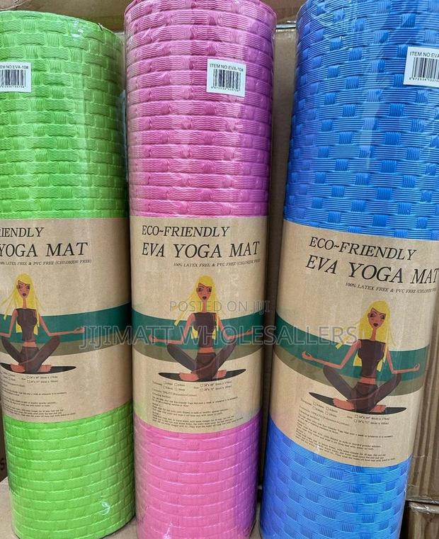 Yoga Mat 12 Mm Available in Pink, Blue ,Green