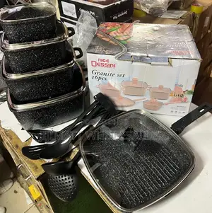 16 Pc Granite Cook Ware Set Original Made in Germany Black