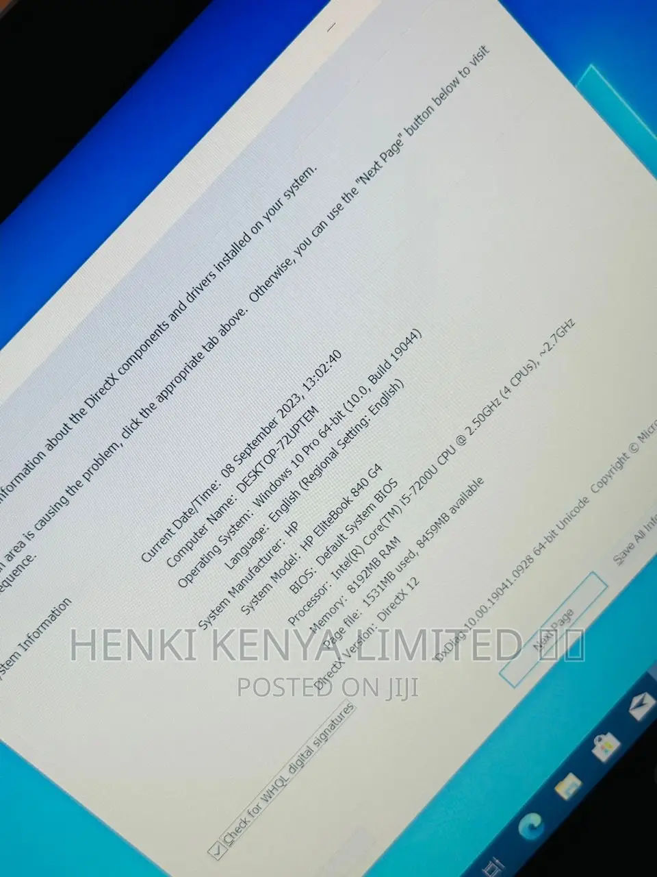 Laptop HP EliteBook 840 G4 8GB Intel Core I5 SSD 256GB