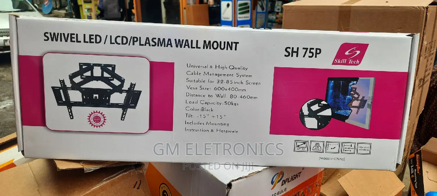 Full Motion Double Arms Swivel Wall Bracket[32 to 85 Inches]