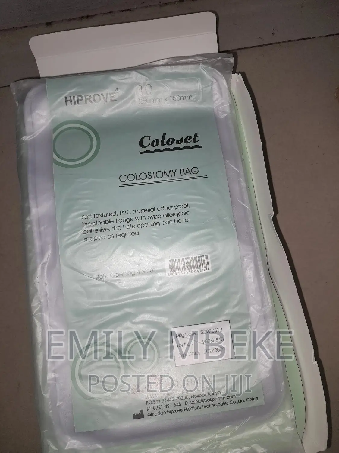 Colostomy Bag PVC Material Odour