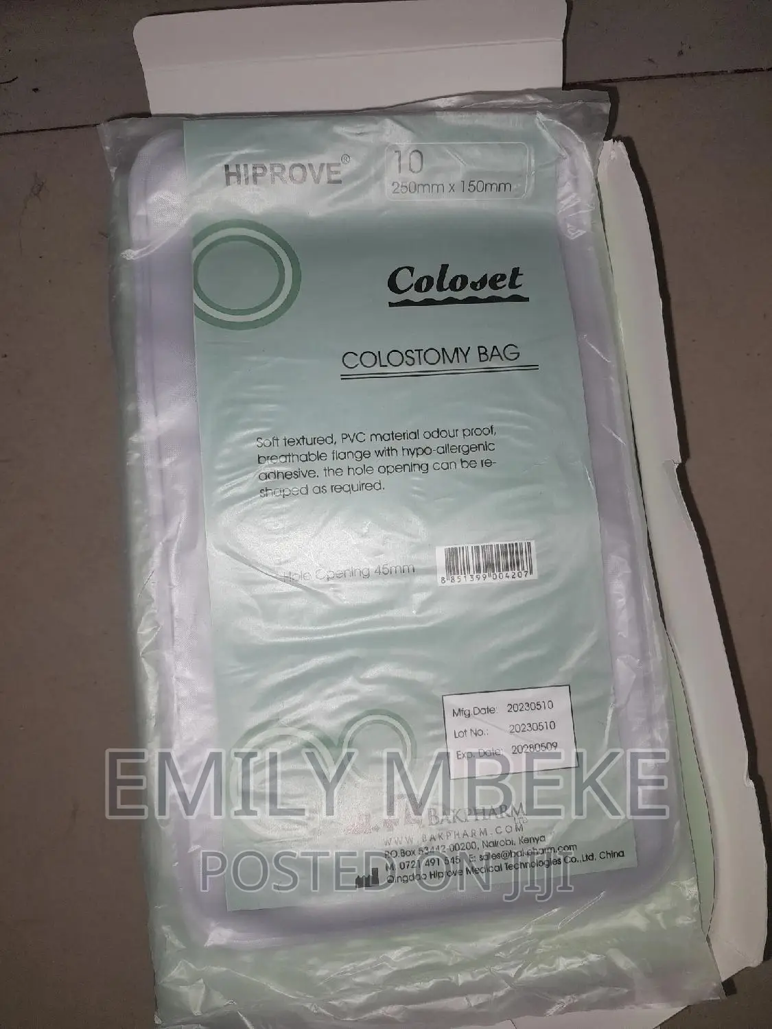Colostomy Bag PVC Material Odour