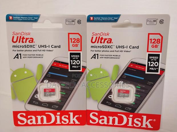Sandisk 128gb Ultra (120mb/S) Uhs-I SDXC Memory Card