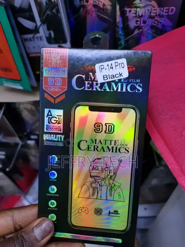 Ceramic Glass iPhone 14 PRO Hybrid 9D Ceramic Full Glue