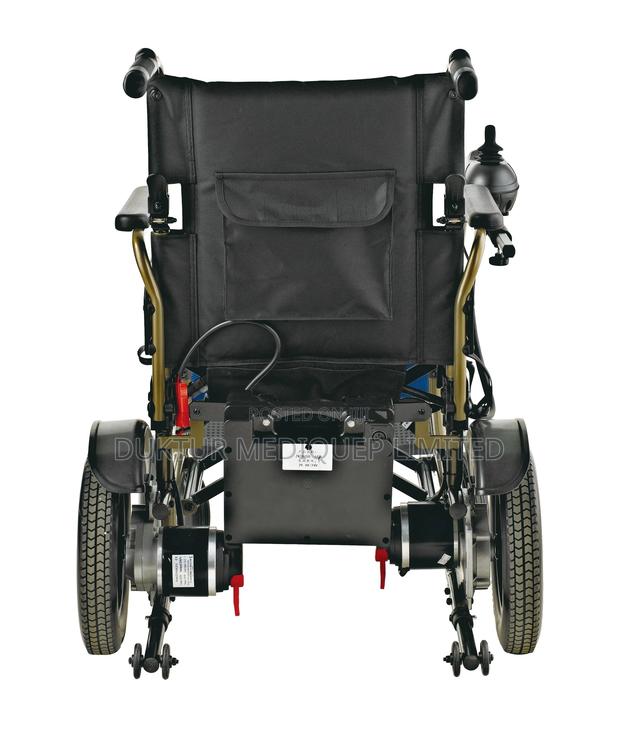 Compact Folding Electric Wheelchair (Blue) - thumbnail 3