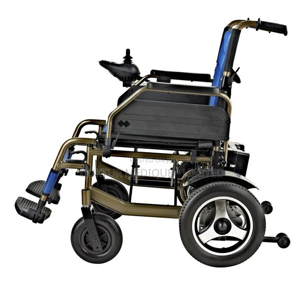 Compact Folding Electric Wheelchair (Blue) - thumbnail 4